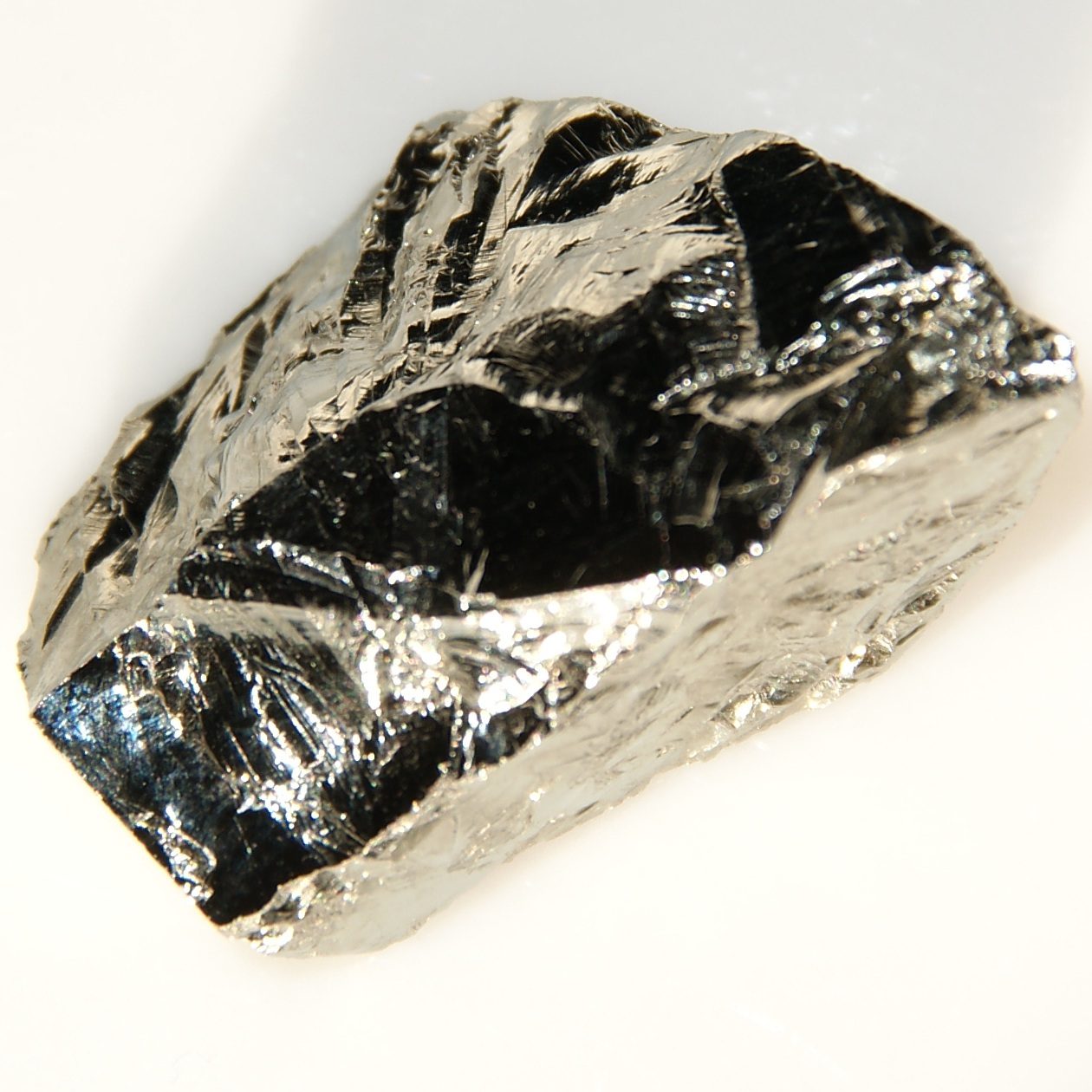 A lustrous piece of germanium.